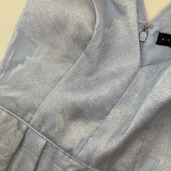 AIDAN MATTOX Sleeveless A-line V-neck Dress - Picture 10 of 11